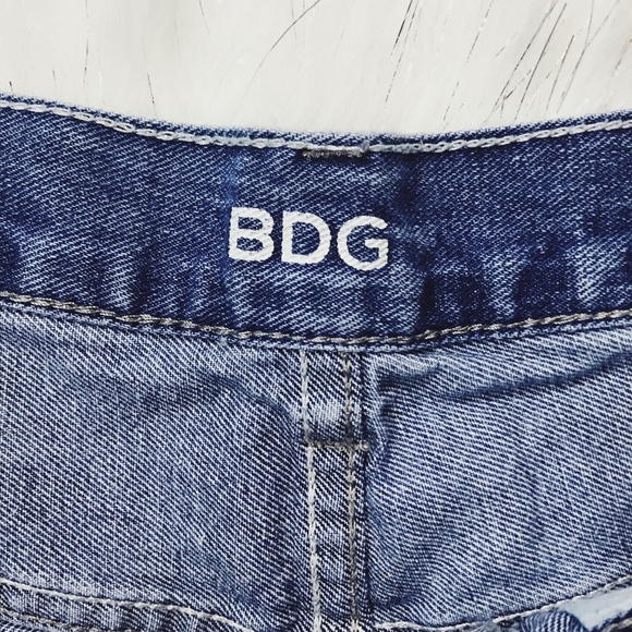 BDG Tomgirl Patched Shorts with Button Fly - Picture 4 of 6